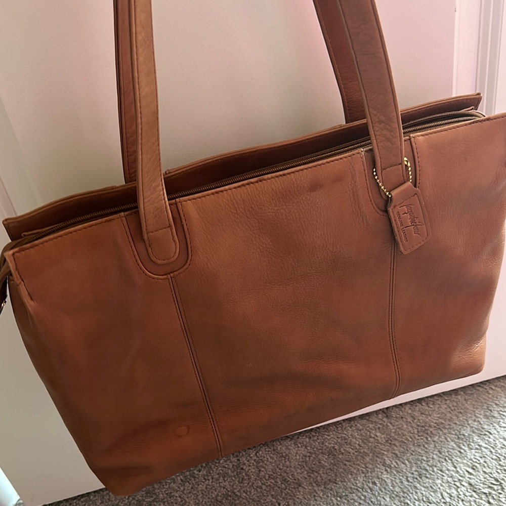 Brown Leather Tote Bag